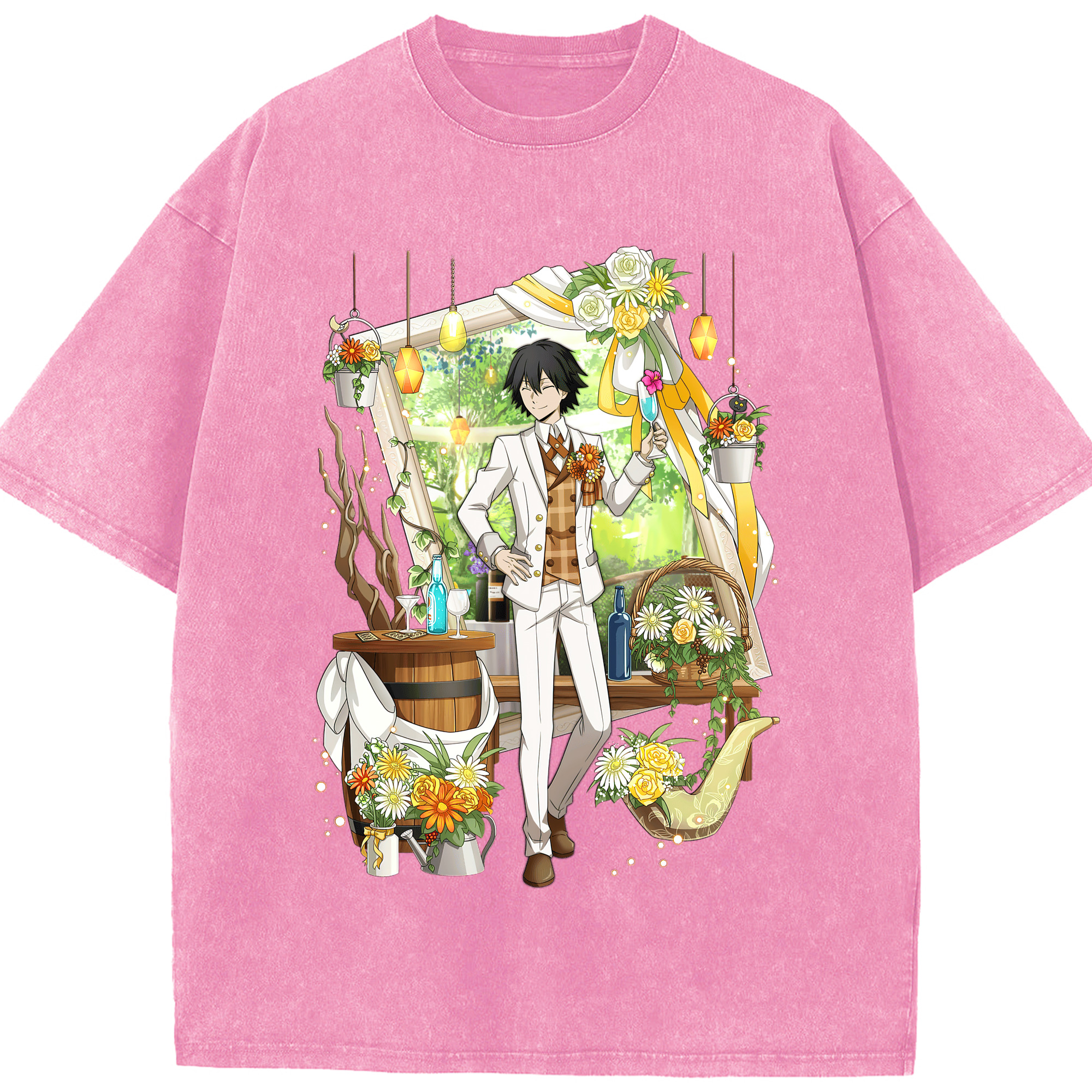 （画像用） 文豪ストレイドッグス Bungo Stray Dogs 綿100% ヴィンテージ風 半袖Tシャツ（フロントプリント）